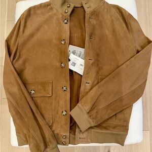 Men's Tan Suede Jacket